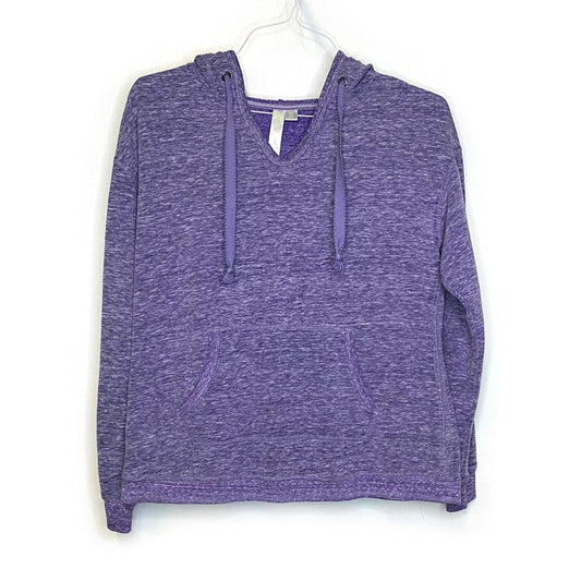 Green Tea Womens Size M Purple Hooded Sweatshirt Shirt L/s Pre-Owned