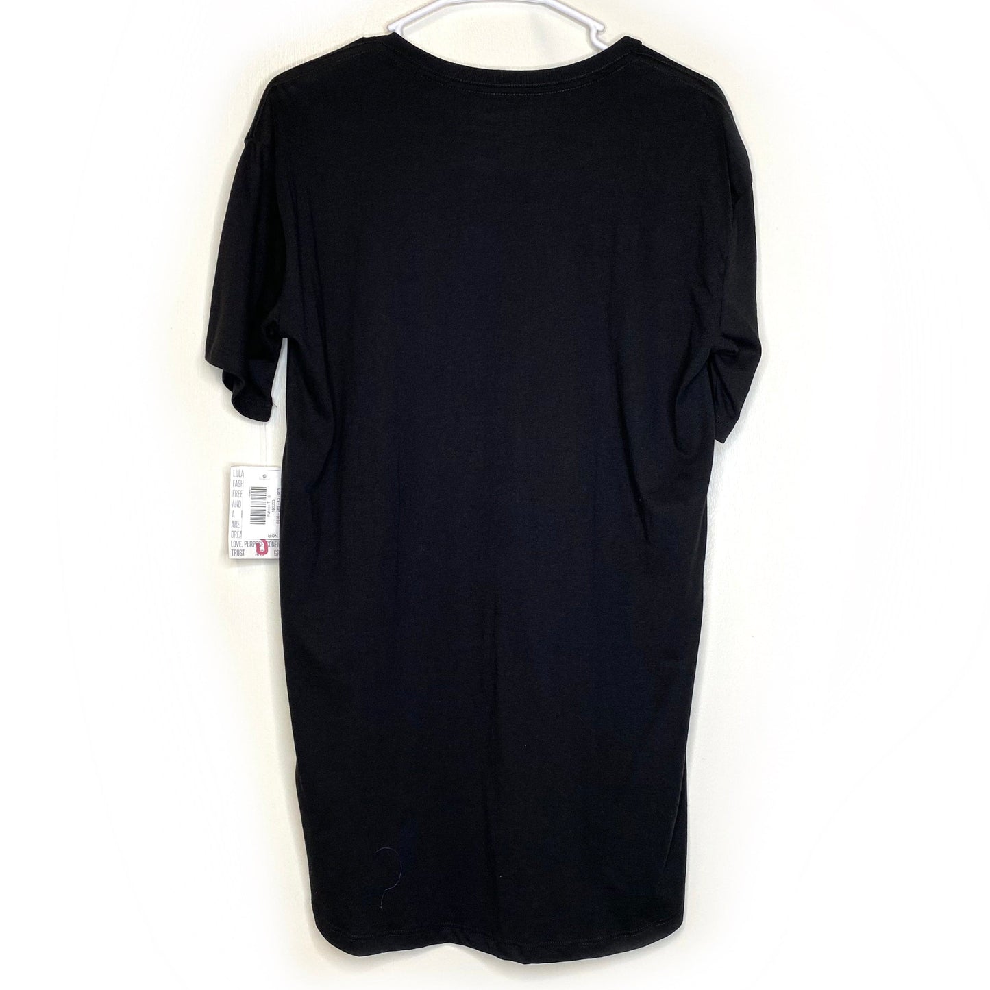 LuLaRoe Unisex Size S Solid Black Patrick T-Shirt S/s Soft Jersey NWT