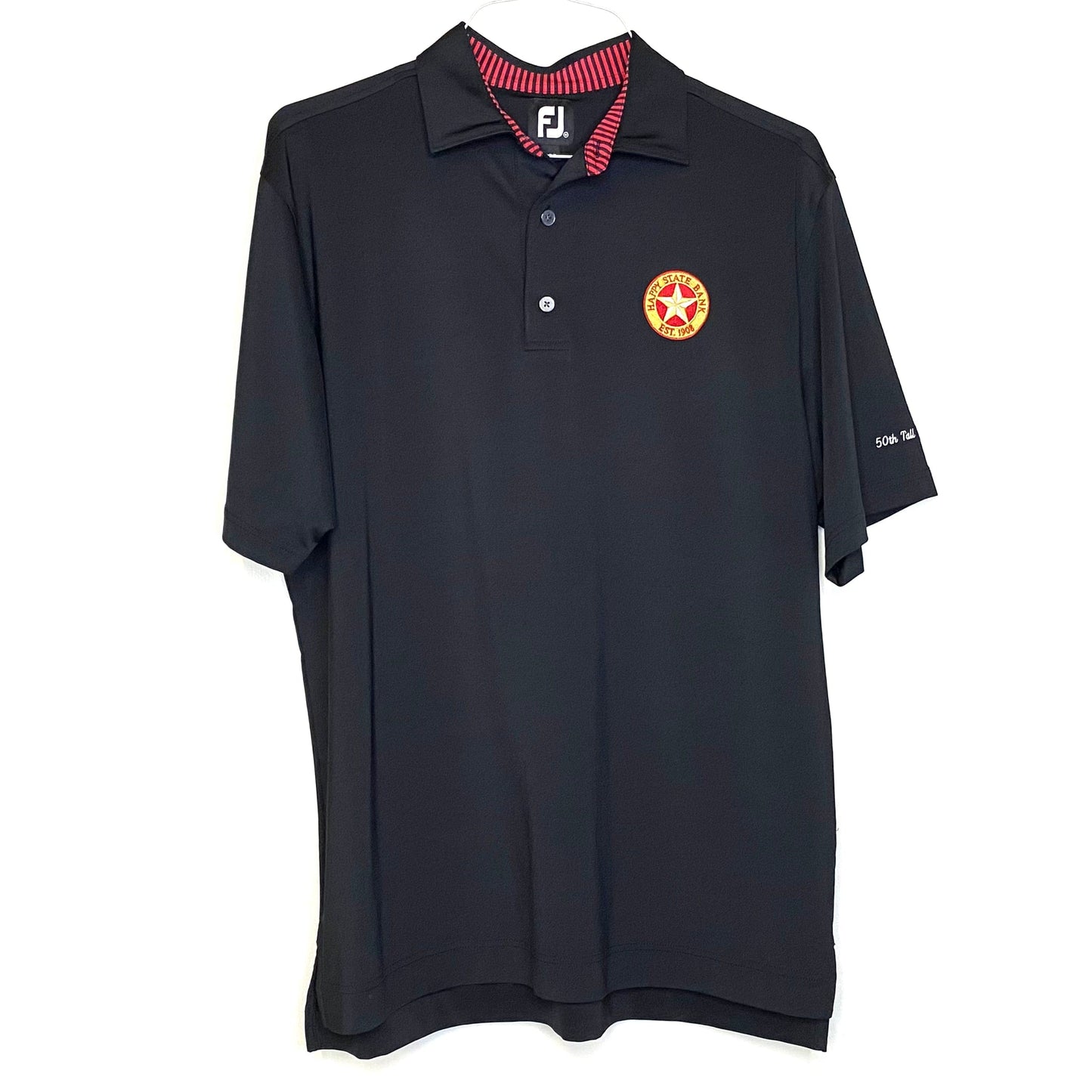 Men's Polo Golf Shirt - Size M - Black - Short Sleeve