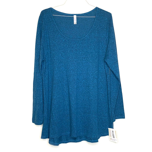 LuLaRoe | Oatmeal Lynnae Top | Color: Emerald Green | Size: 3XL | L/s | NWT