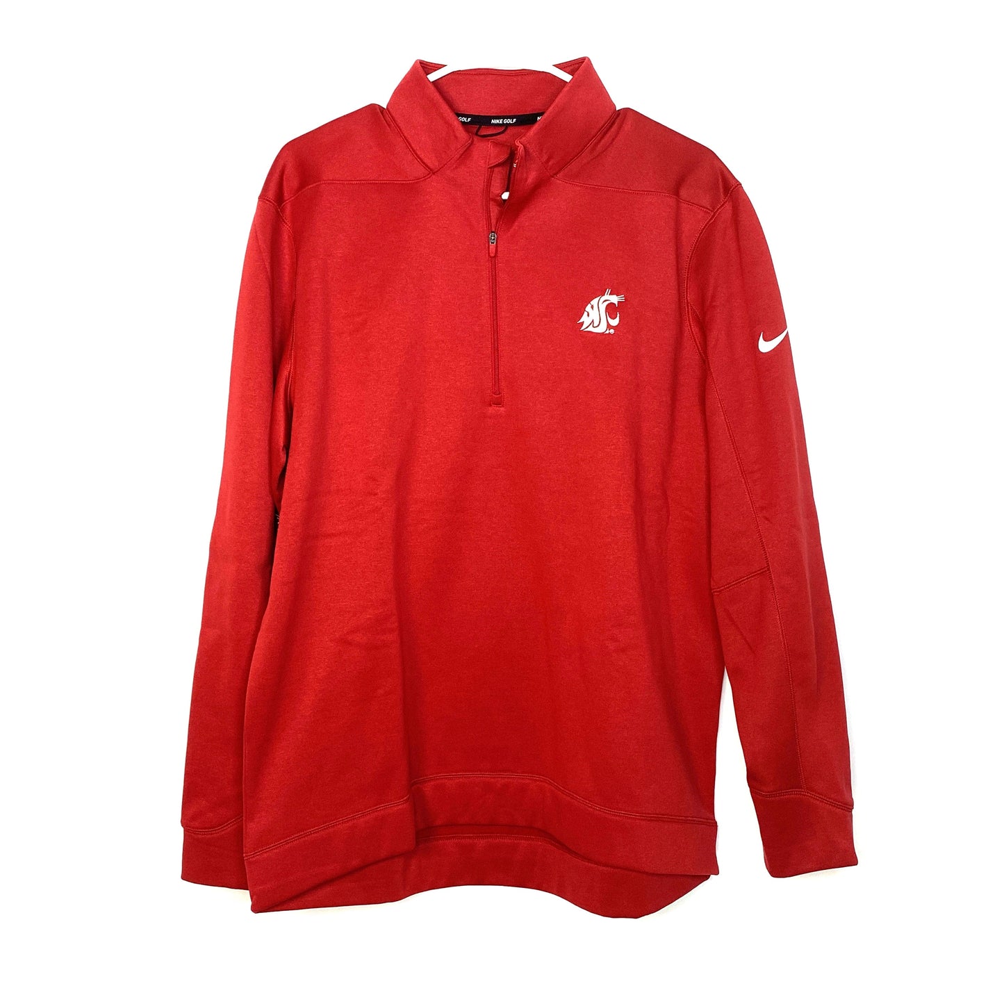 Nike Golf | Mens Washington State Cougars Pullover Sweatshirt 1/4 Zip L/s | Color: Red | Size: L