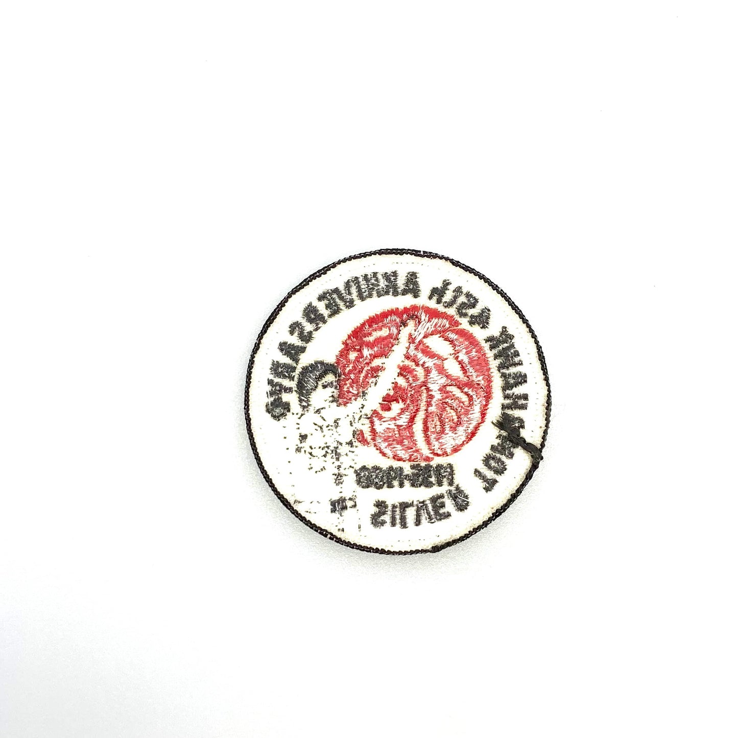 Vintage “Order of the Arrow Silver Tomahawk” 45th Anniversary 1980 Boys Scouts of America Badge Patch 3” Round
