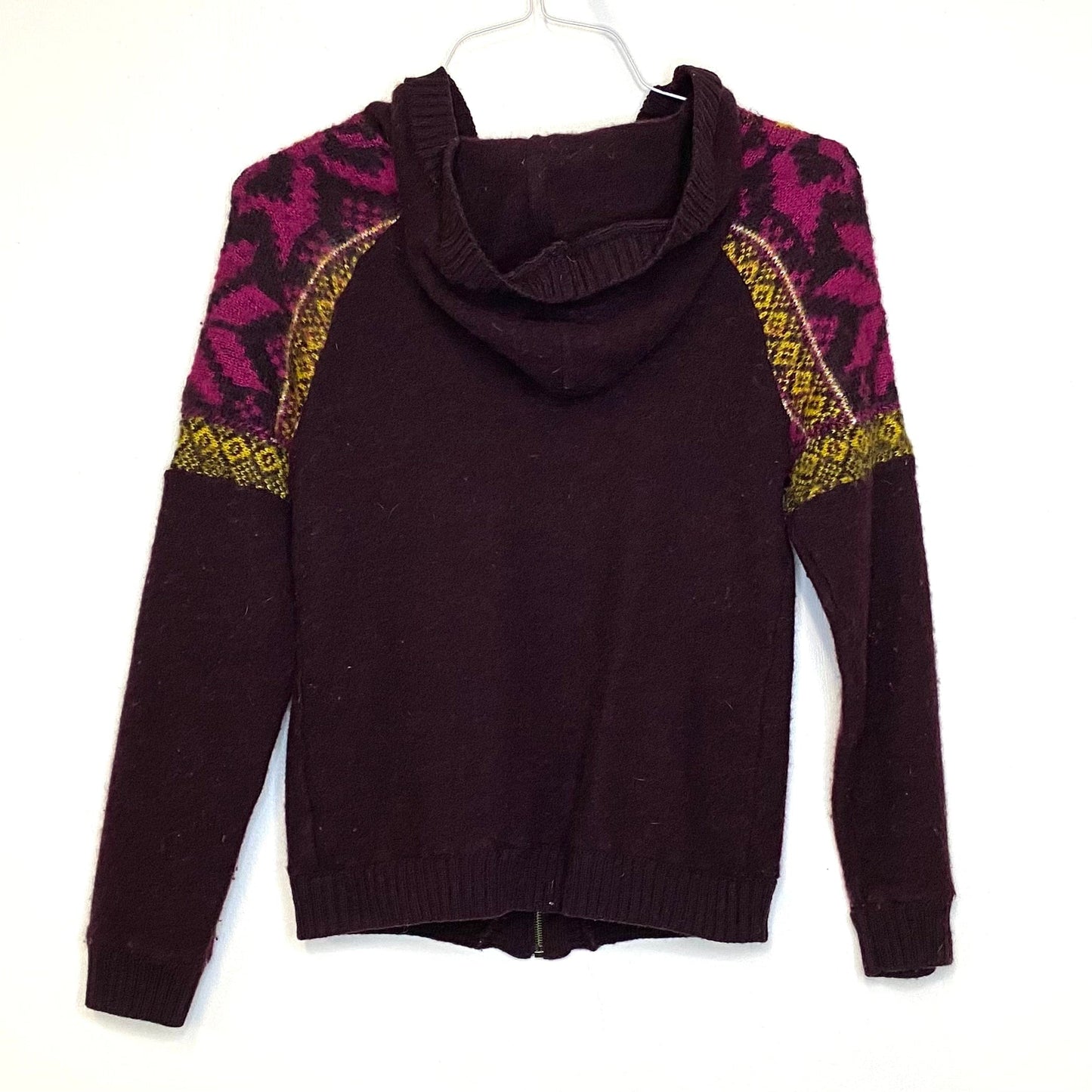 The North Face Womens Size S Purple Full Zip Hooded Sweater L/s Pre-Owned