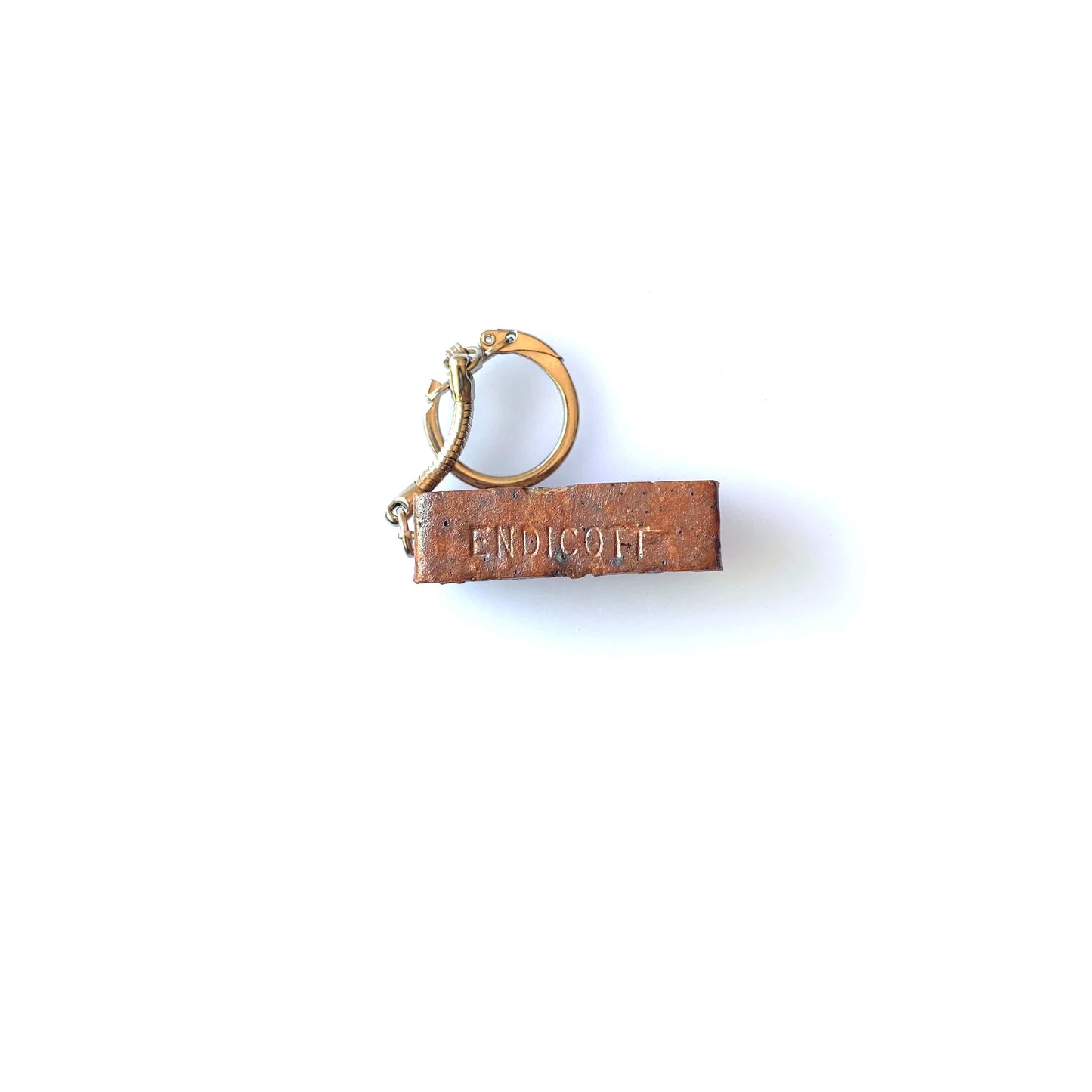 Vintage Endicott Clay Products Employee-Only Keychain Key Ring