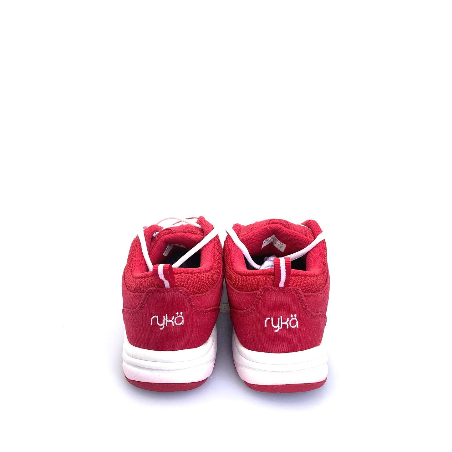 Rykä Crimson Red Tempo Walking Shoe, Size 6.5M Red/White Lace Up Shoes NEW