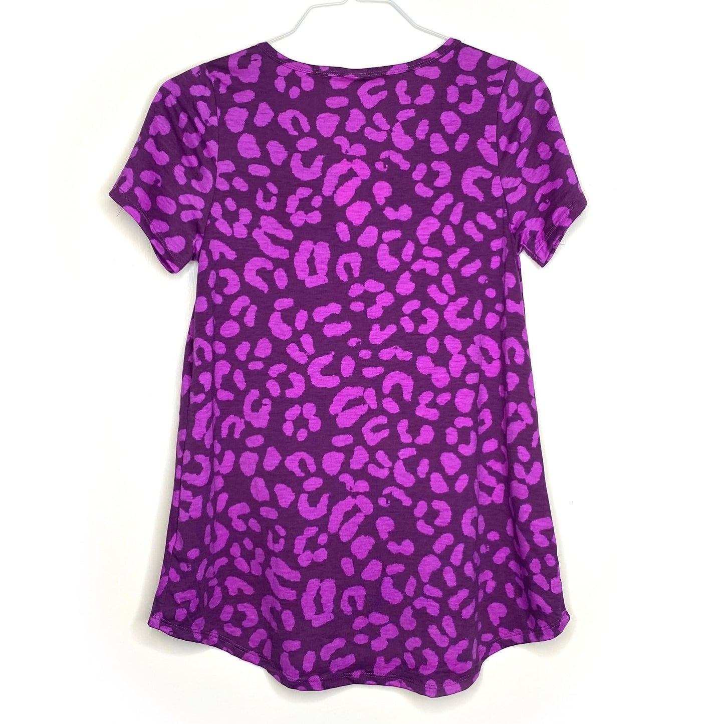LuLaRoe Womens S Purple/Purple Classic T Animal Print T-Shirt S/s NWT
