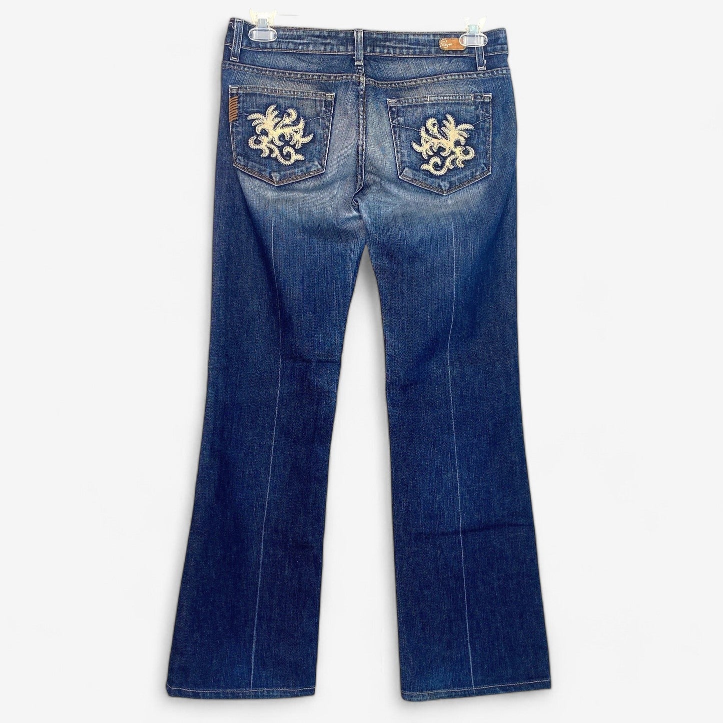 Paige Women's Benedict Canyon Denim Jeans - Blue - Size 30 - Embroidered
