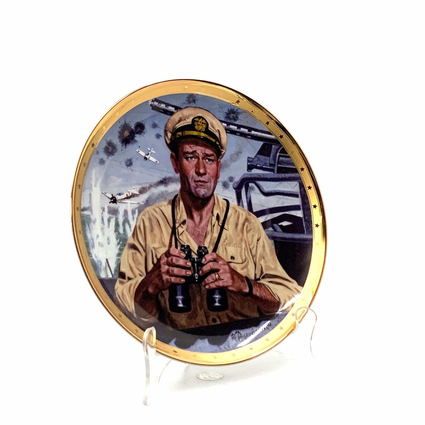 John Wayne | Symbol Of America’s Naval Heroes | Franklin Mint Collectors Plates Series | 8 in.