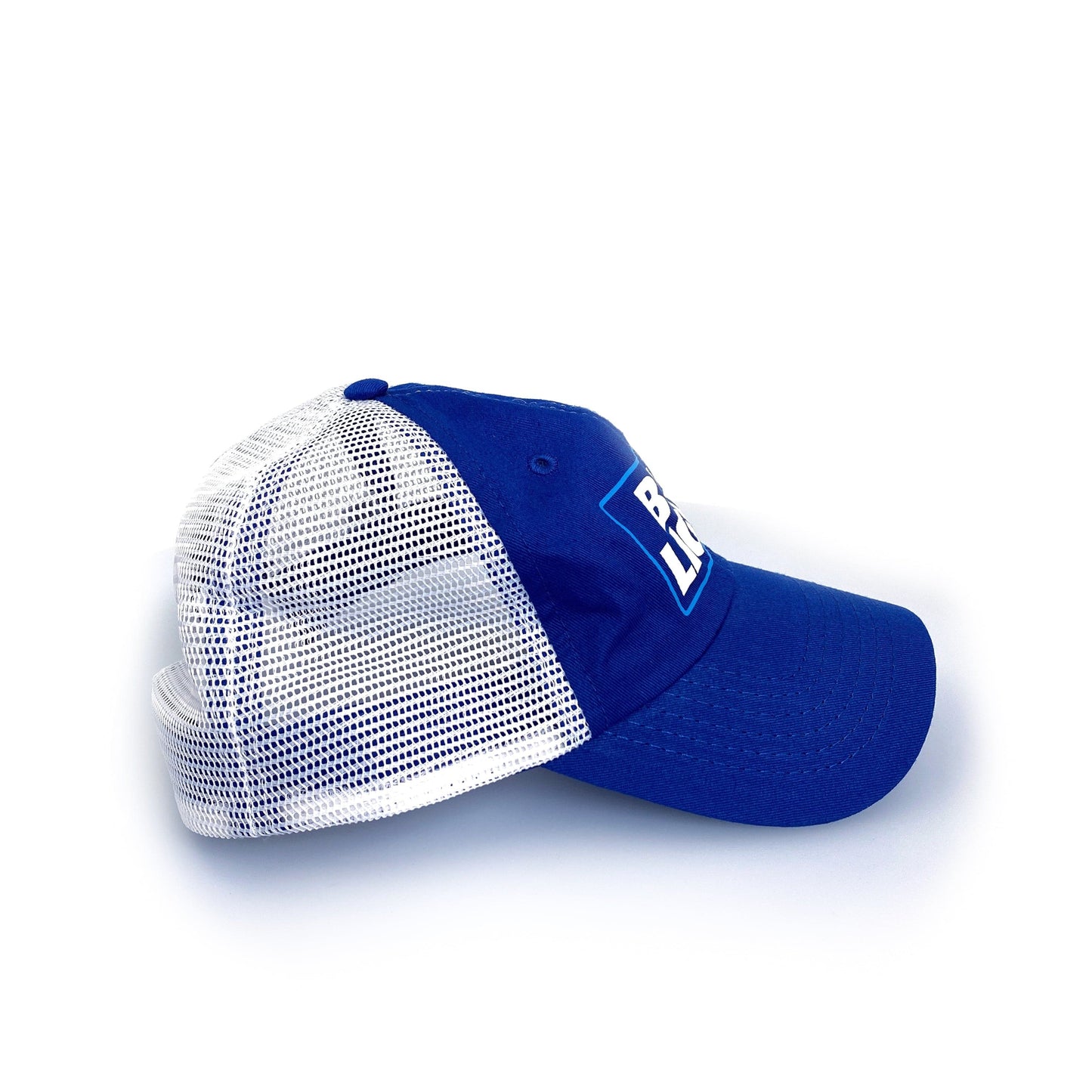 Unisex BUD LIGHT Blue/White Mesh Adjustable SnapBack Hat OS