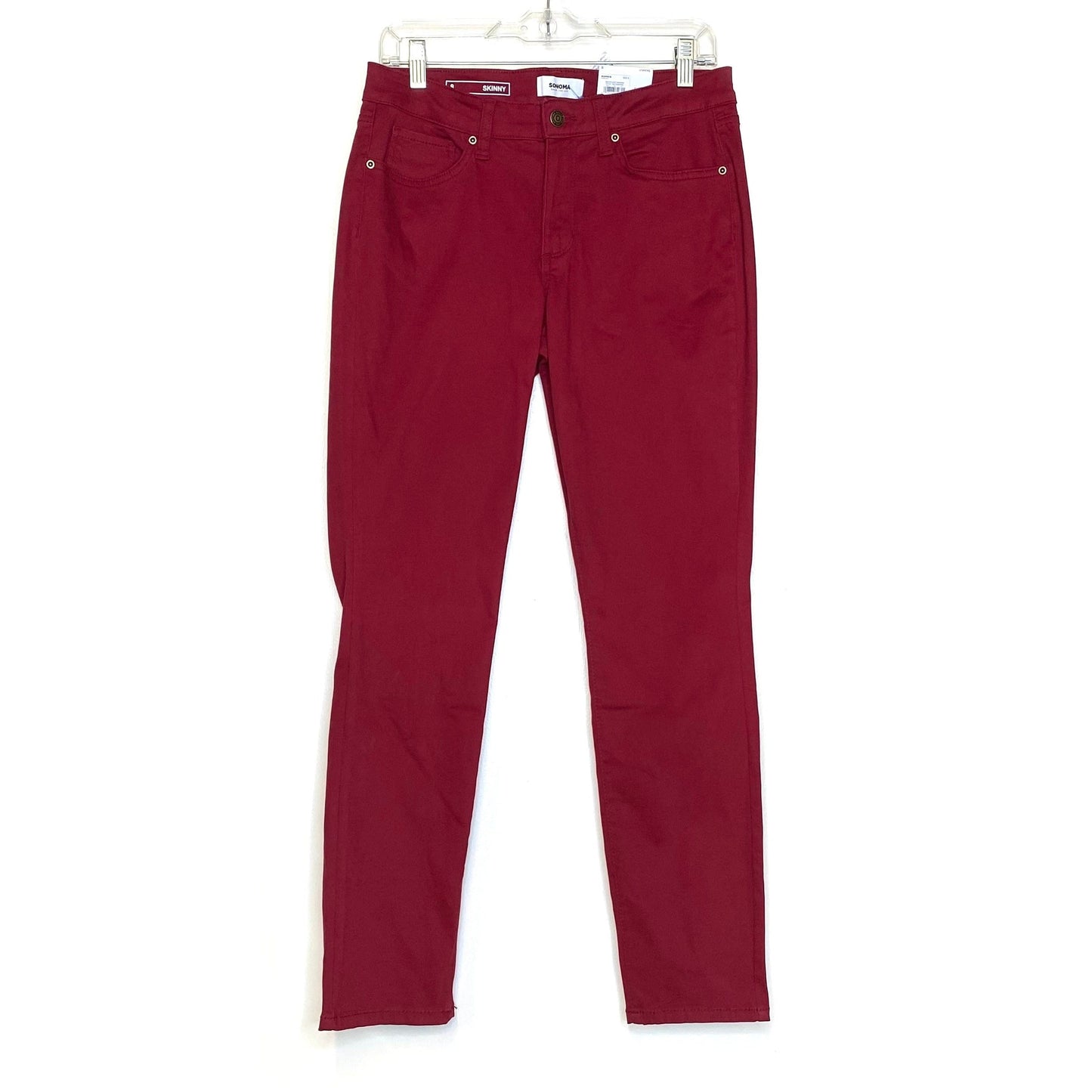 Sonoma Women's Supersoft Stretch Skinny Jeans – Comfortable Fit for Everyday Wear – Perfect for Casual Outings – Available in Red