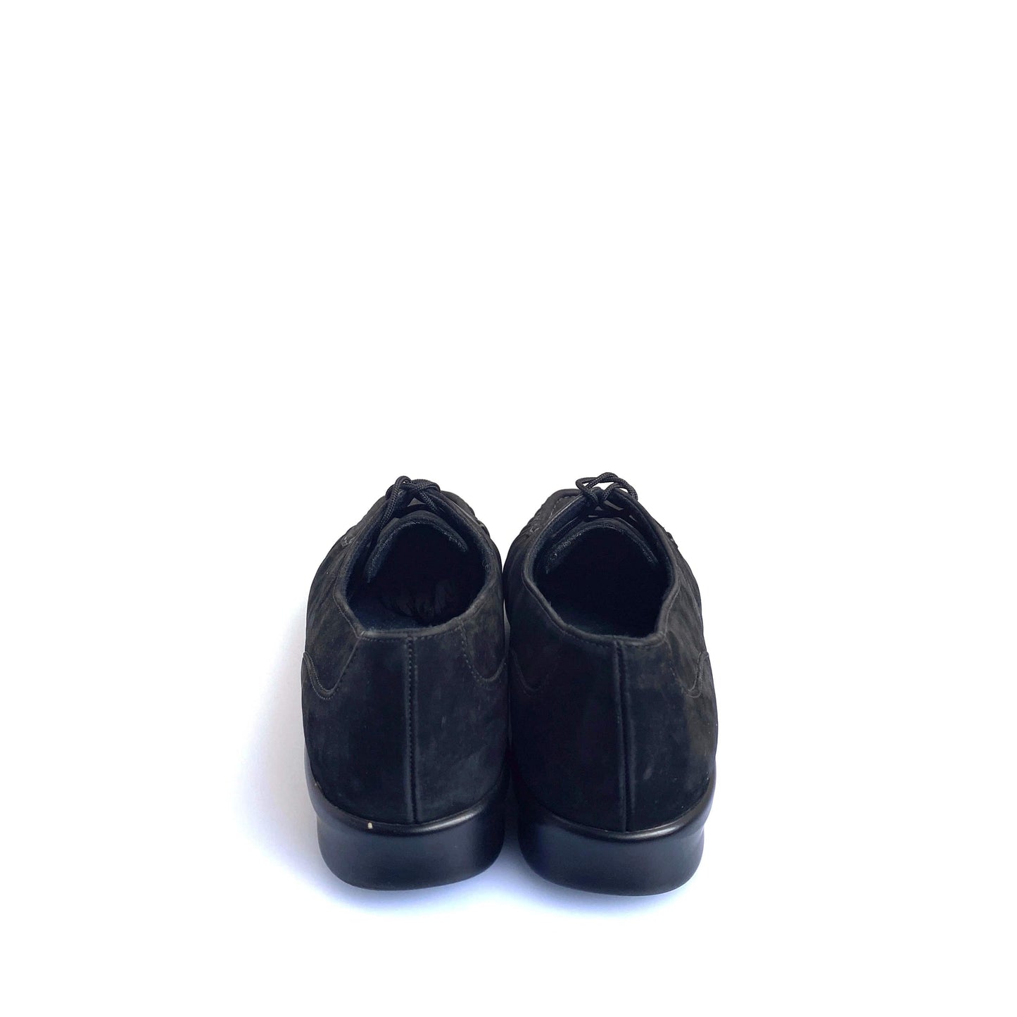 SAS Womens Petra Lace-Up Loafer Size 11 Charcoal Black Leather Shoes Tripad Comfort Walking Pre-Owned