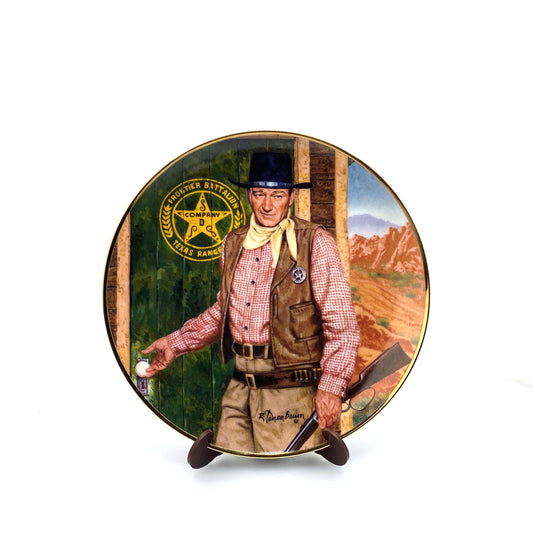 John Wayne | Long Arm Of The Law | Franklin Mint Collectors Plates Series | 8 in. | EUC