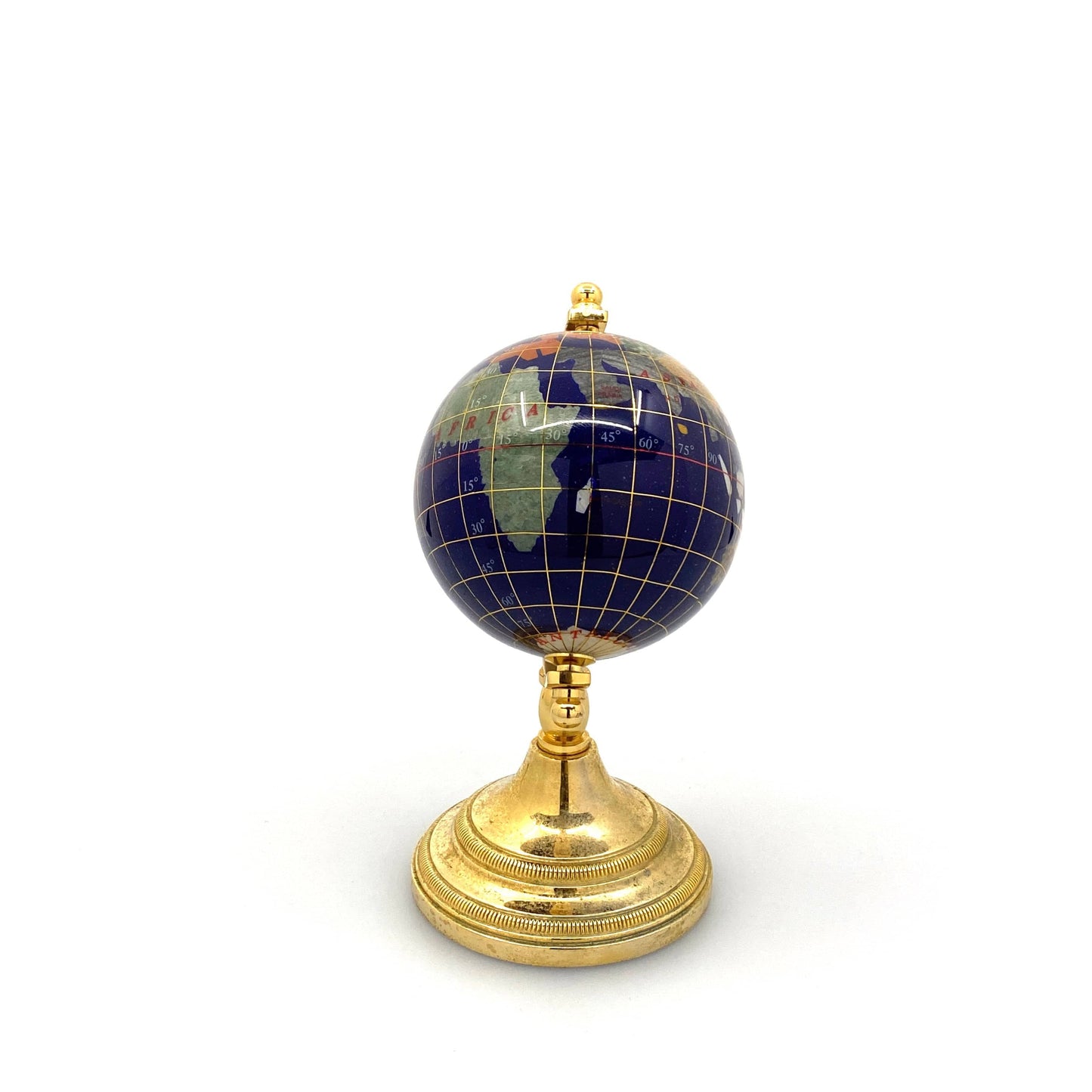 Terrestrial Earth Spinning Desk Globe - Paperweight - 6” Pre-Owned