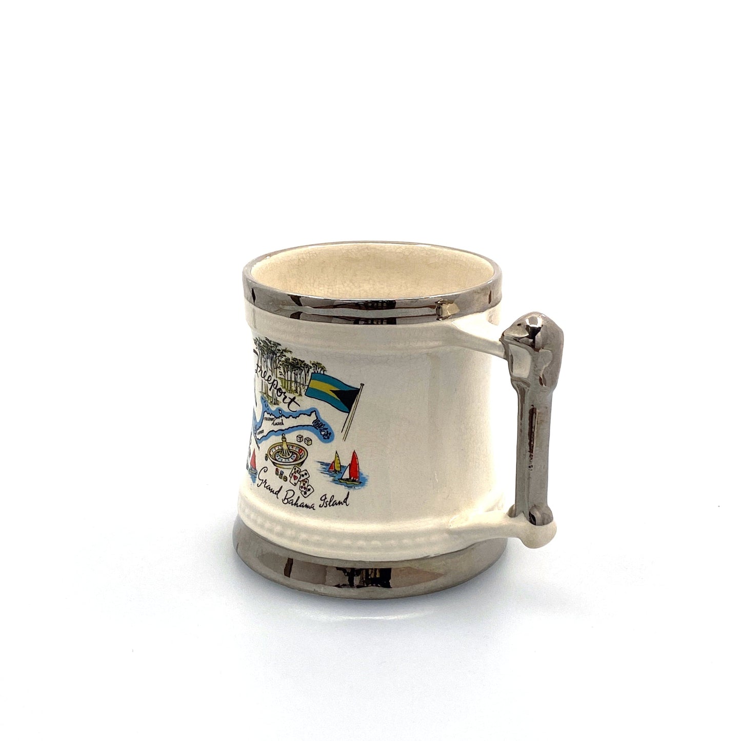 Freeport Grand Bahama Island Coffee Cup 12 Oz. White Souvenir Places