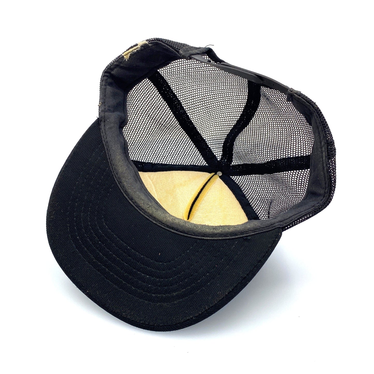 Vintage Brinkman’s Chevrolet Pontiac Black Foam Mesh Trucker Hat SnapBack OS Oldsmobile Buick