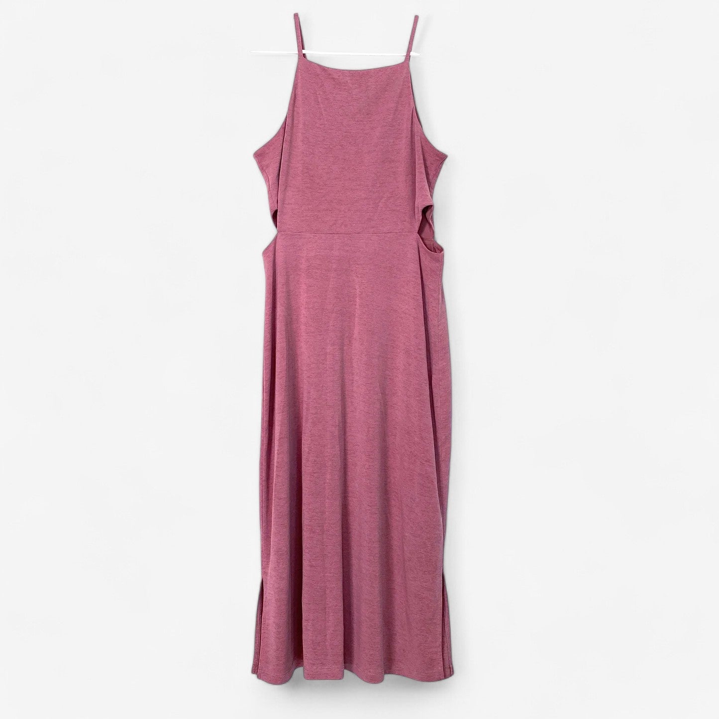Topshop Women's Pink Bodycon Cutout Dress - Spaghetti Straps - Size 6 - Pre-Owned