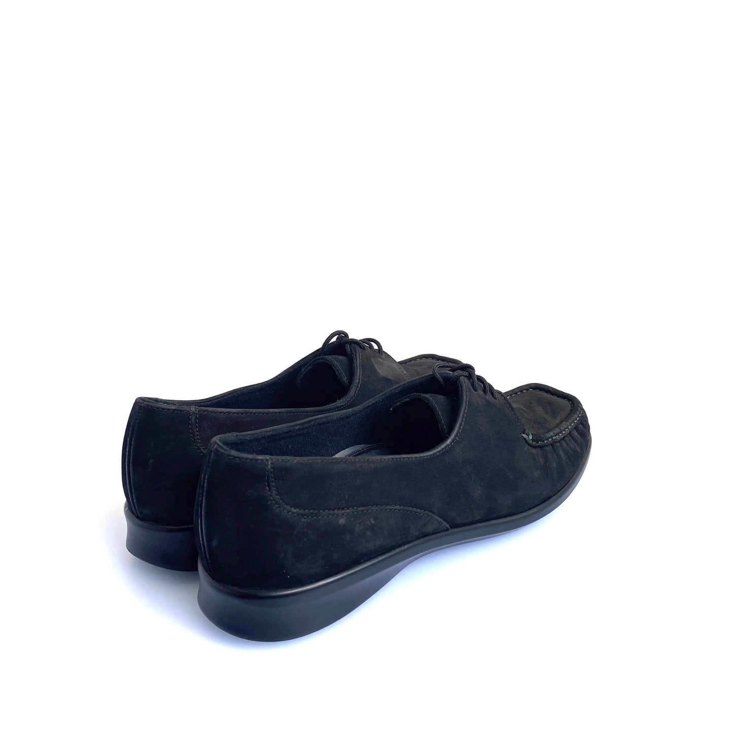 SAS Womens Petra Lace-Up Loafer Size 11 Charcoal Black Leather Shoes Tripad Comfort Walking Pre-Owned