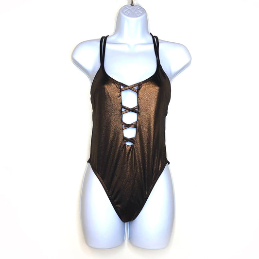 The Bikini Lab Women's Copper One-Piece Swimsuit - Size S