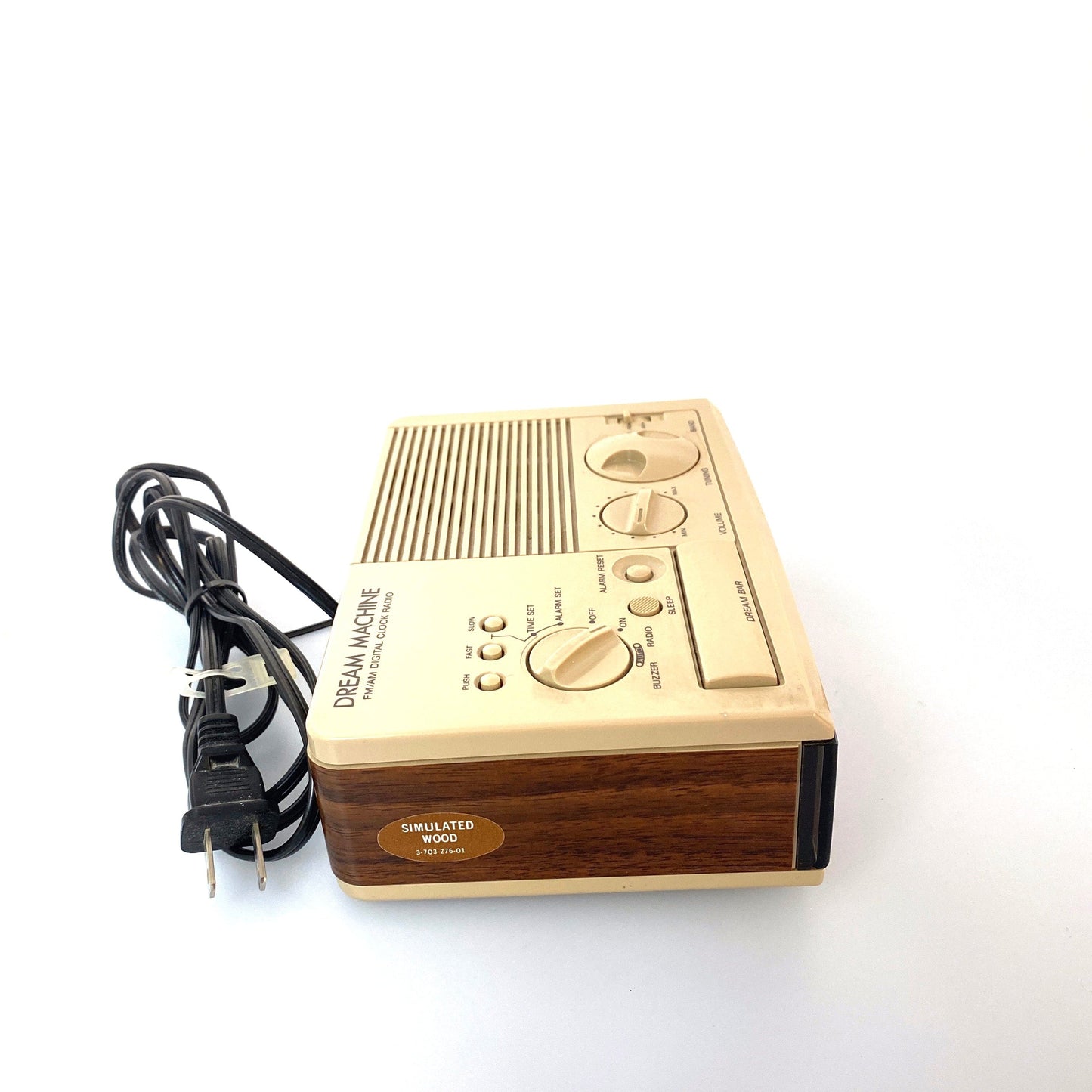 Vintage Sony Dream Machine ICF-C3W Wood Digital Alarm Clock AM FM Radio