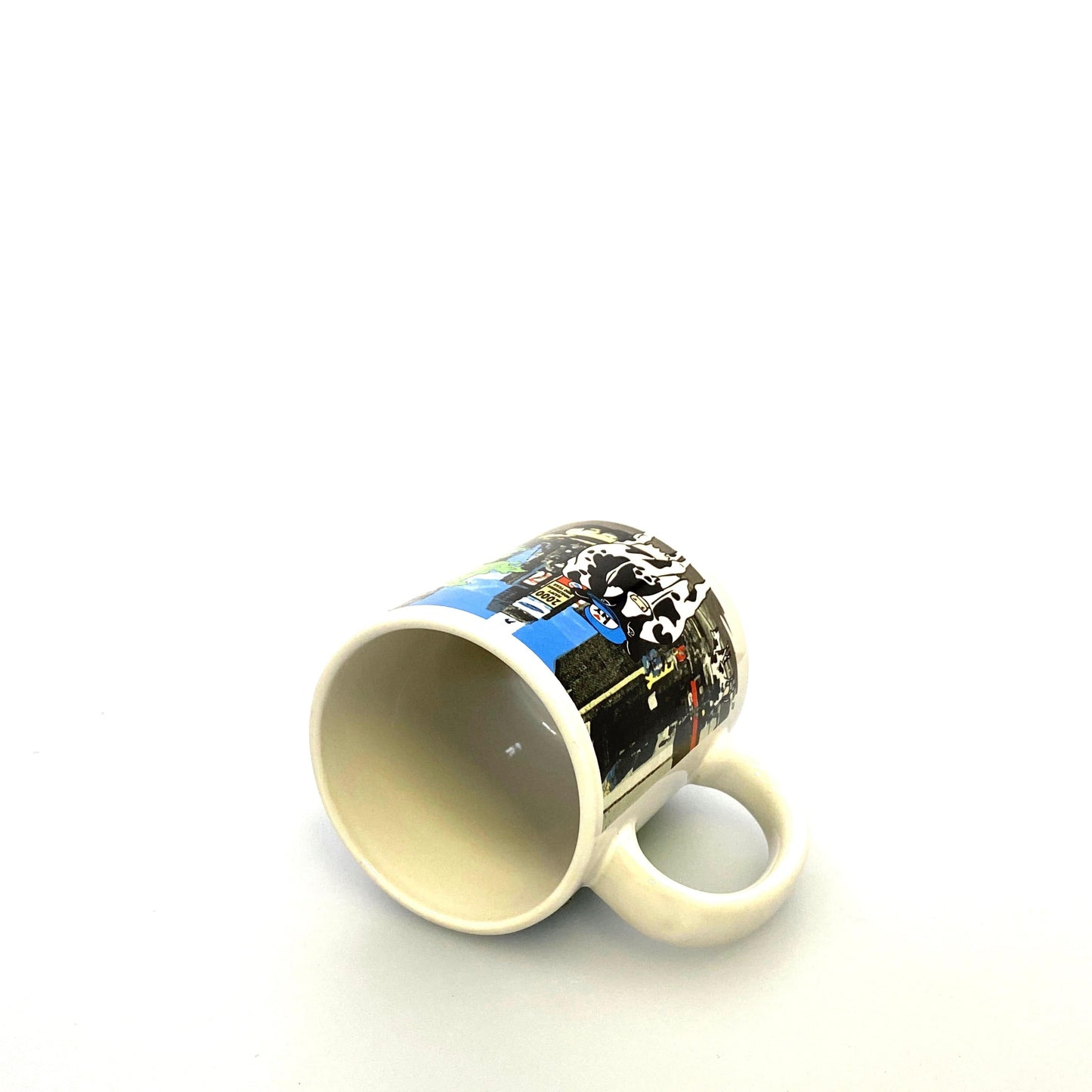 Road Trip Cows Travelin’ East White Ceramic Coffee Cup 12 Fl Oz