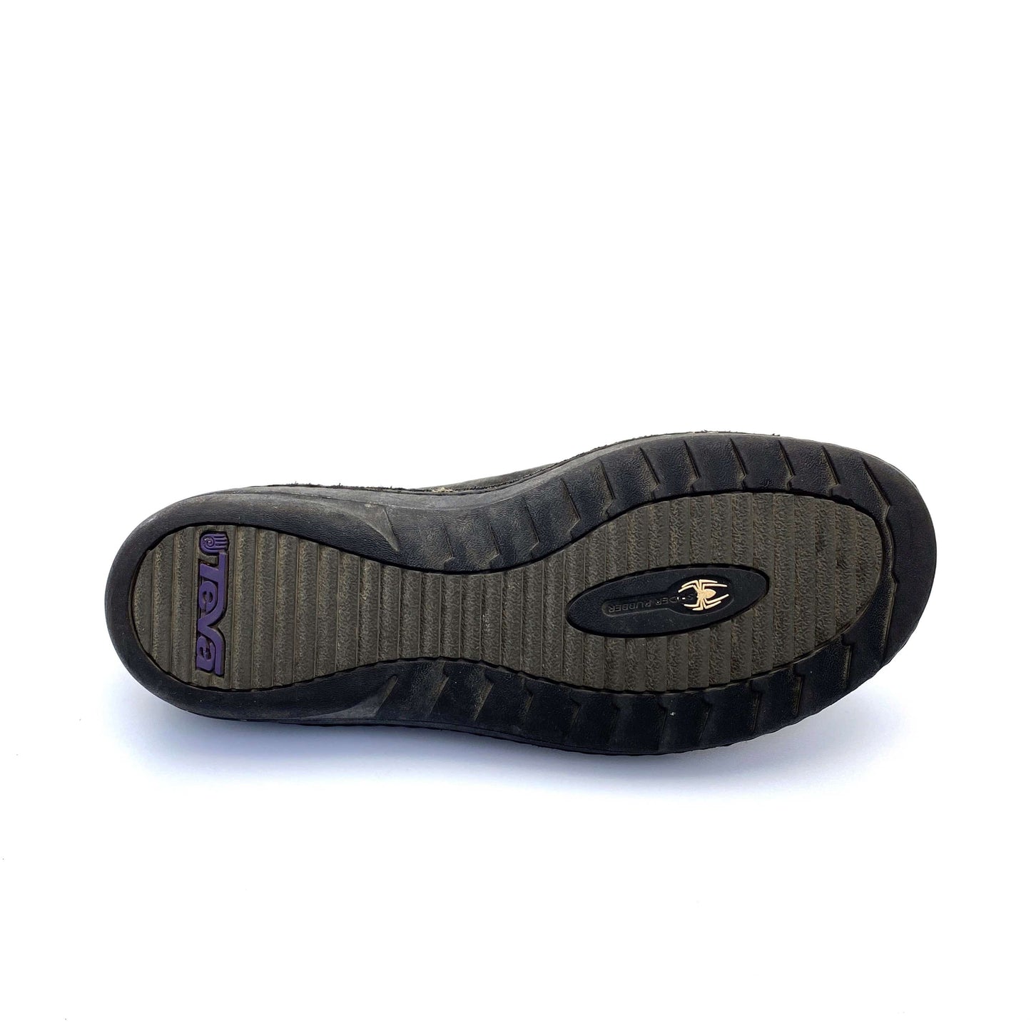 Teva Womens 8.5 Beluga Kiru Gray Nubuck Lined Mocs Shoes Spider Soles