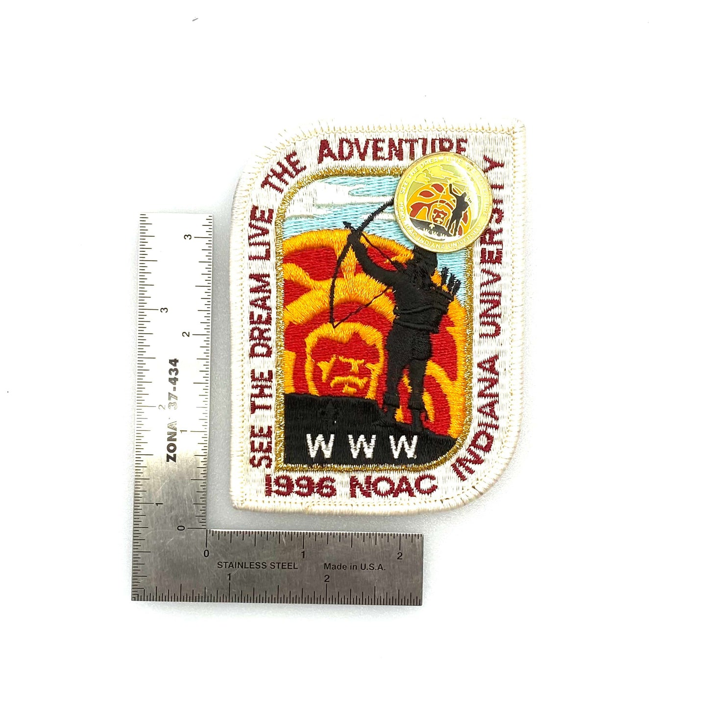 Vintage “Order of the Arrow 1996 NOAC” Boy Scouts of America Badge Patch & Pin NEW