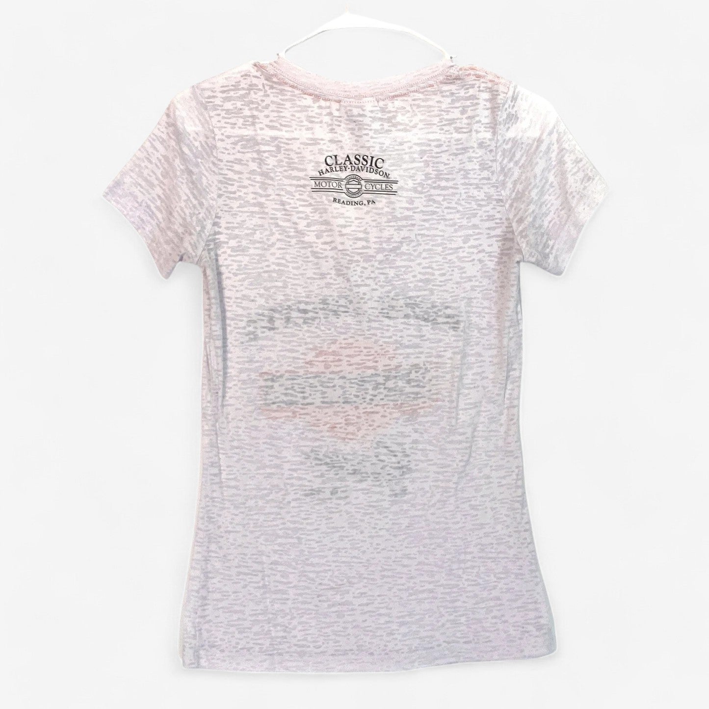 Harley-Davidson Women's White 'Rider Forever' V-Neck T-Shirt - Size M