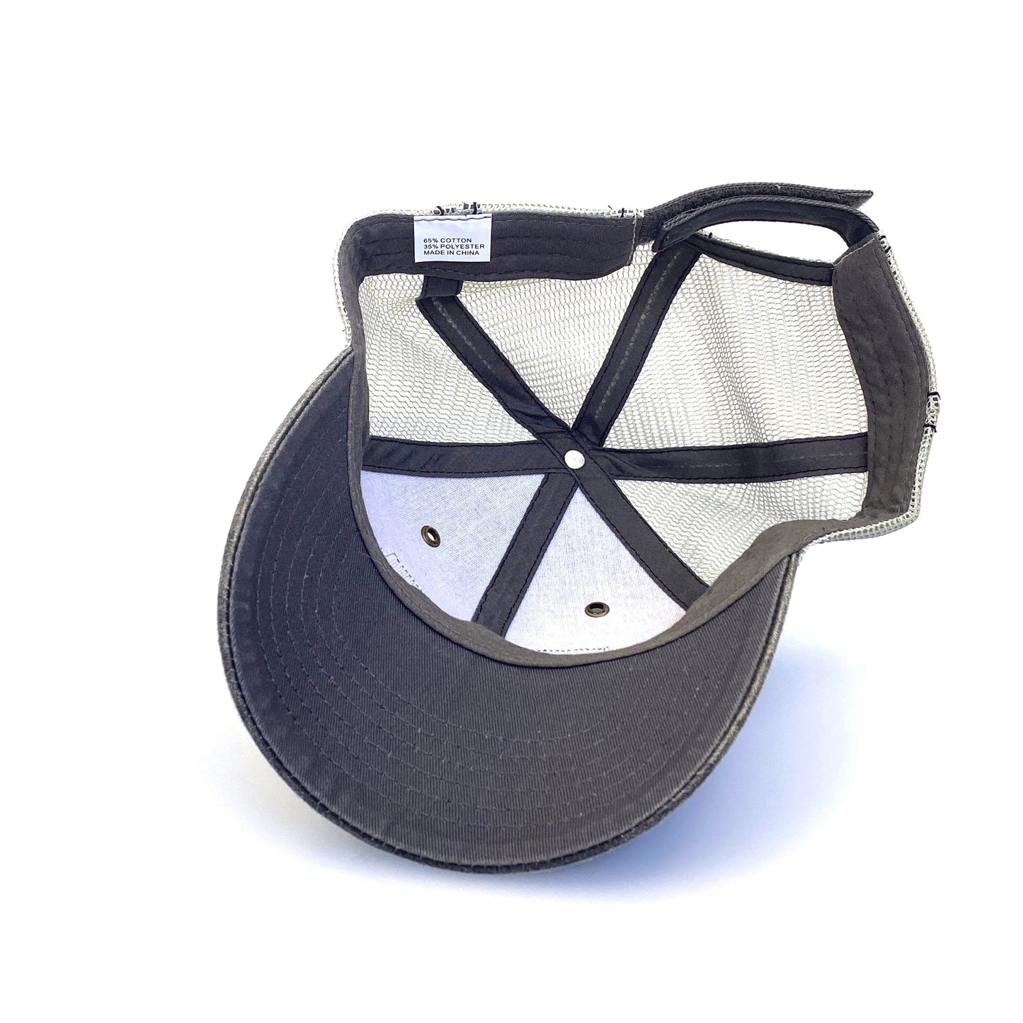 Hoegemeyer Hybrids Adjustable Hook & Loop Hat, Gray/White OSFA NEW