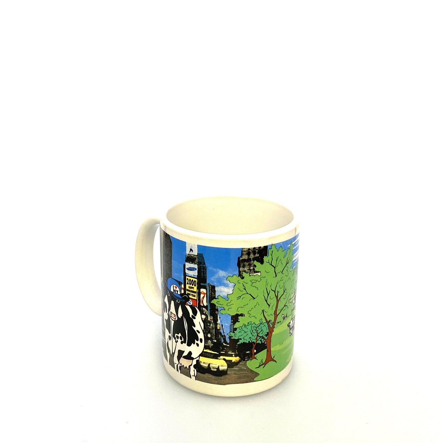 Road Trip Cows Travelin’ East White Ceramic Coffee Cup 12 Fl Oz