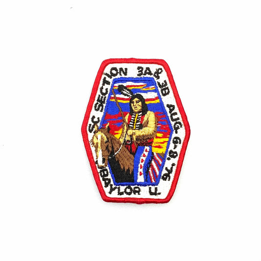 Vintage “Section 3A and 3B Conclave Aug 6-8 1976 Baylor University” Boy Scouts of America Badge Patch NEW