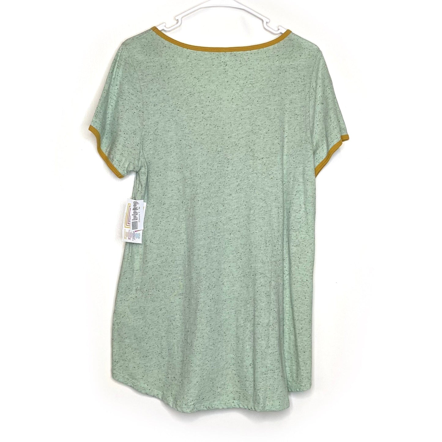 LuLaRoe Womens M Mint Green Classic T Speckled T-Shirt S/s NWT