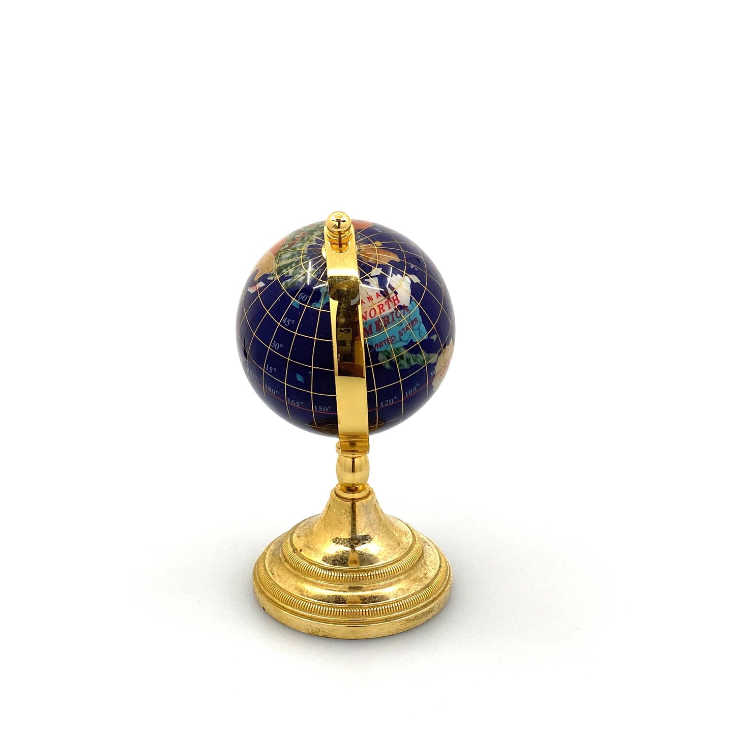 Terrestrial Earth Spinning Desk Globe - Paperweight - 6” Pre-Owned