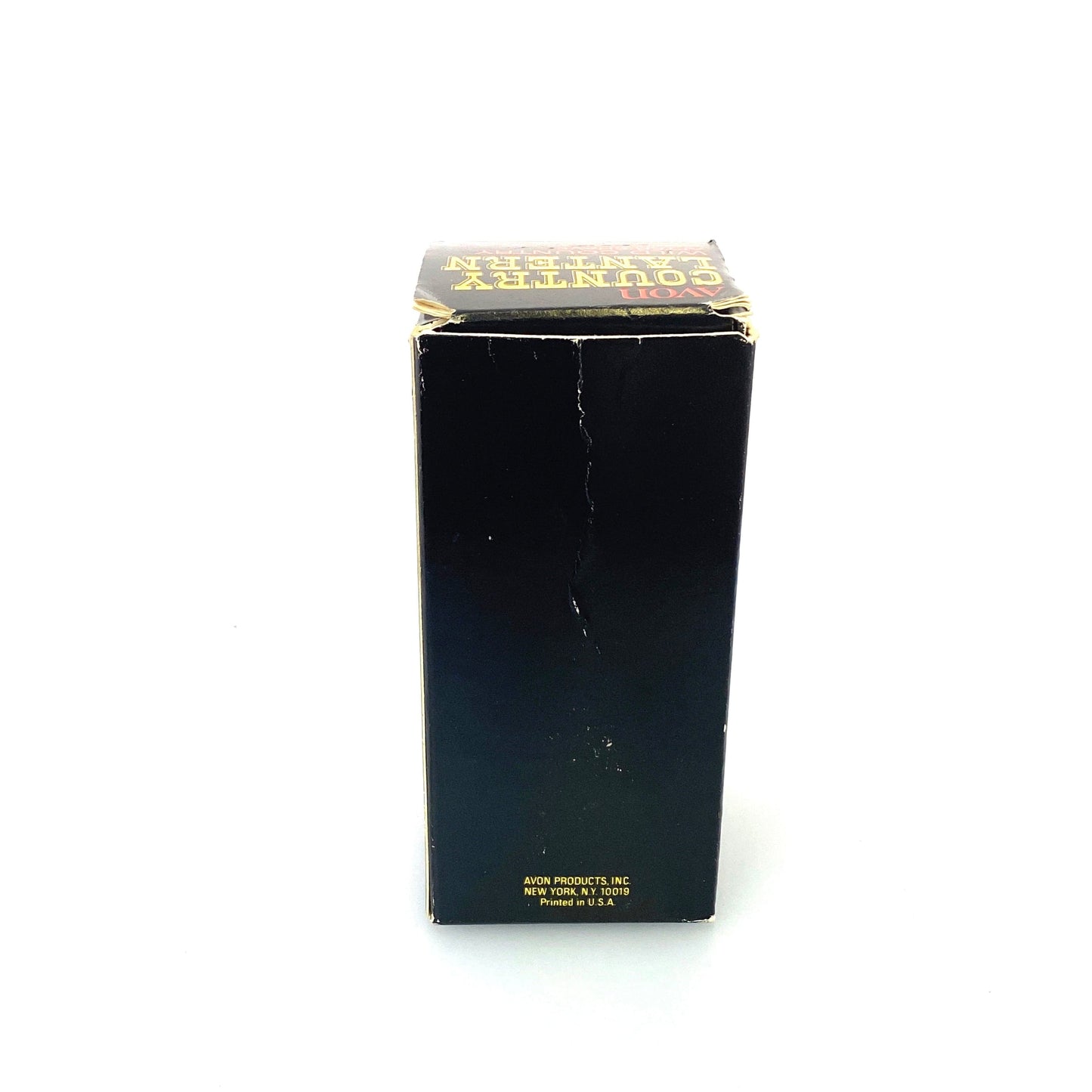 Vintage Mens Avon Wild Country After Shave Lantern Red Decanter 4 Fl Oz Empty In Original Box