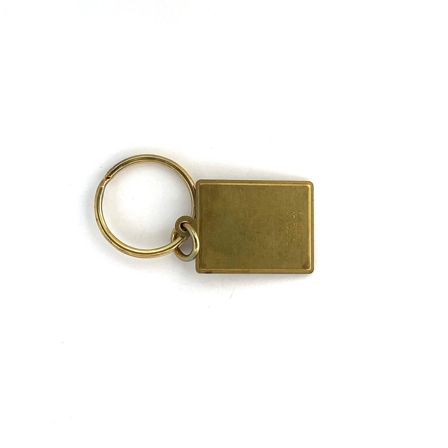 Vintage Brickyard 400 Inaugural Race Enamel Keychain Key Ring Indianapolis Motor Speedway