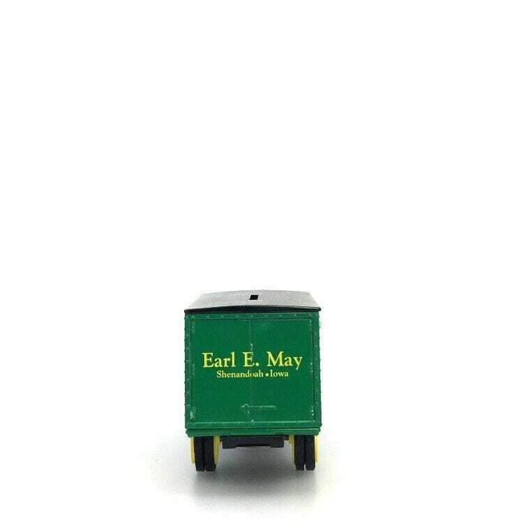 Vintage ERTL Earl May Model Toy Hawkeye Truck Bank Green 1:34 Scale