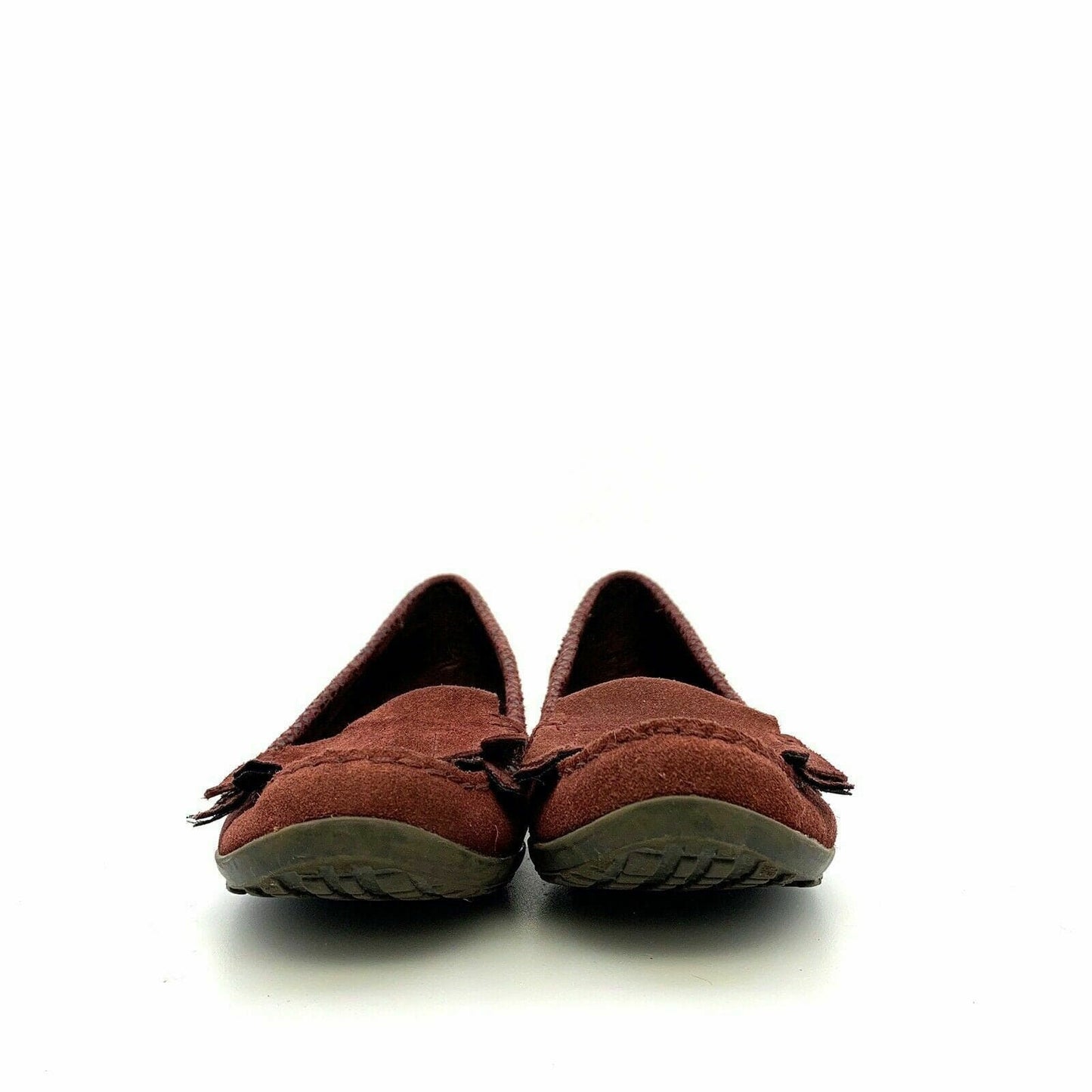 Naturalizer Womens Size 7.5N Brown Suede Leather Loafers Moccasin Flats Shoes