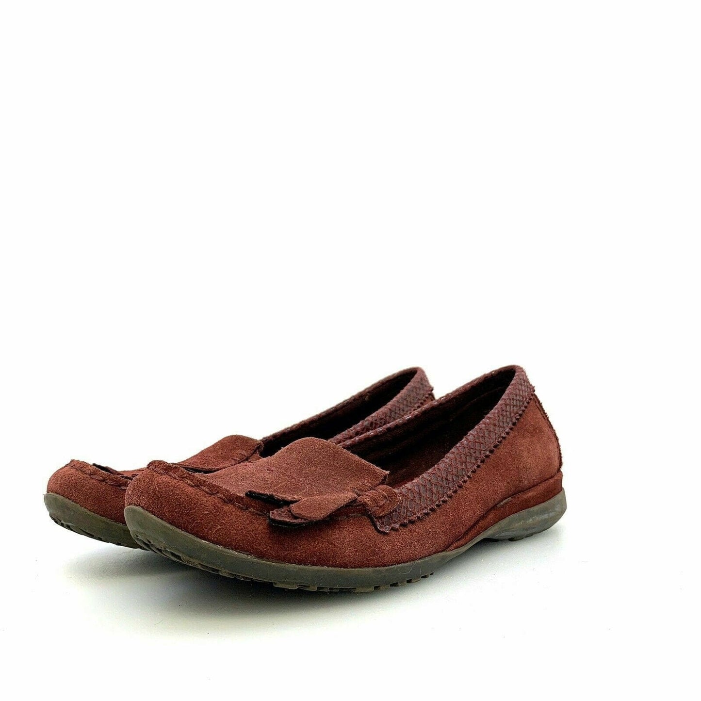 Naturalizer Womens Size 7.5N Brown Suede Leather Loafers Moccasin Flats Shoes
