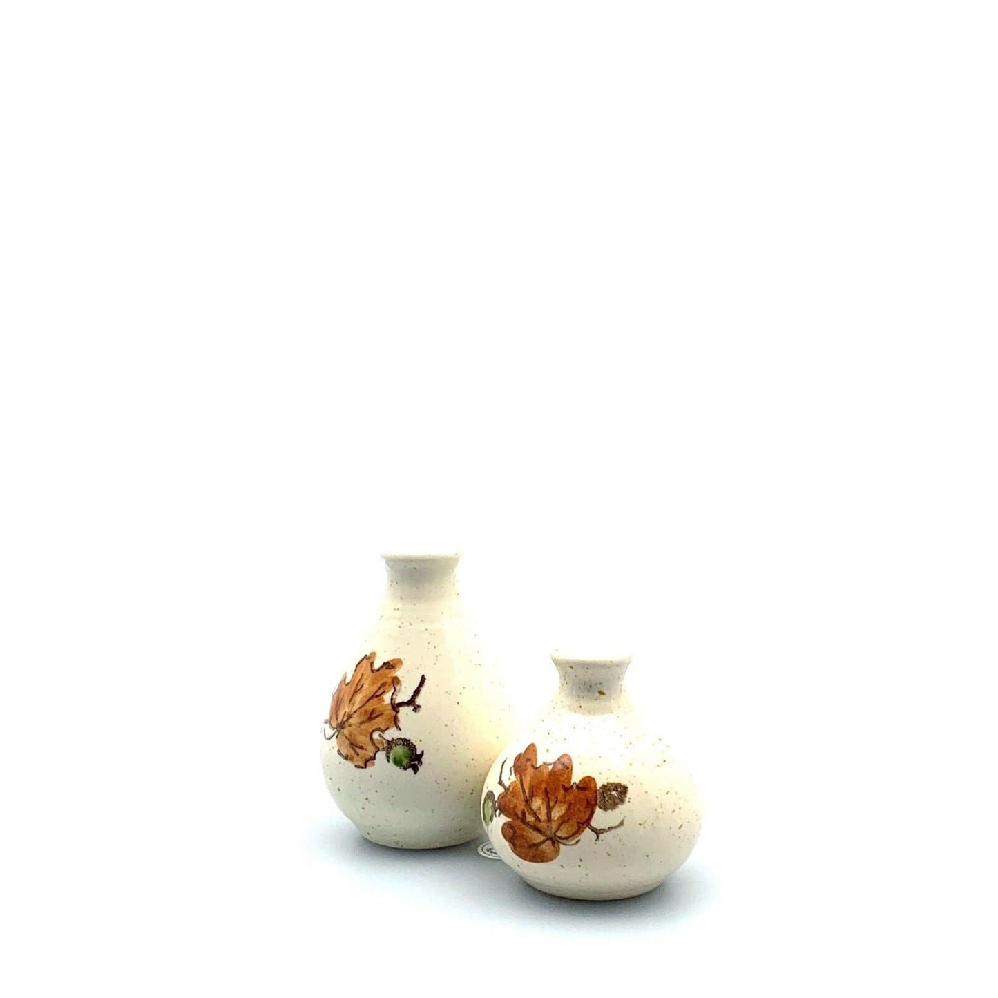 Metlox Poppytrail WOODLAND Salt & Pepper Shakers Oak Leaf Pattern