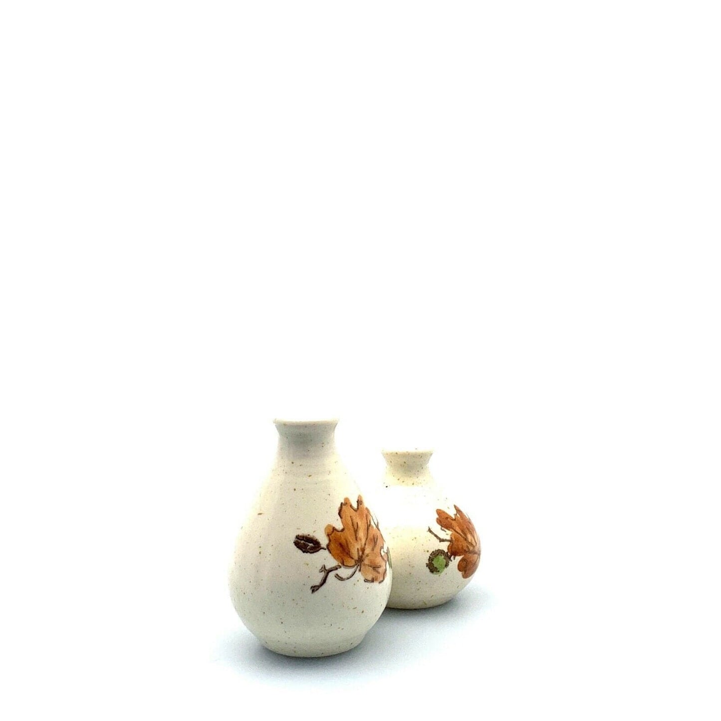 Metlox Poppytrail WOODLAND Salt & Pepper Shakers Oak Leaf Pattern