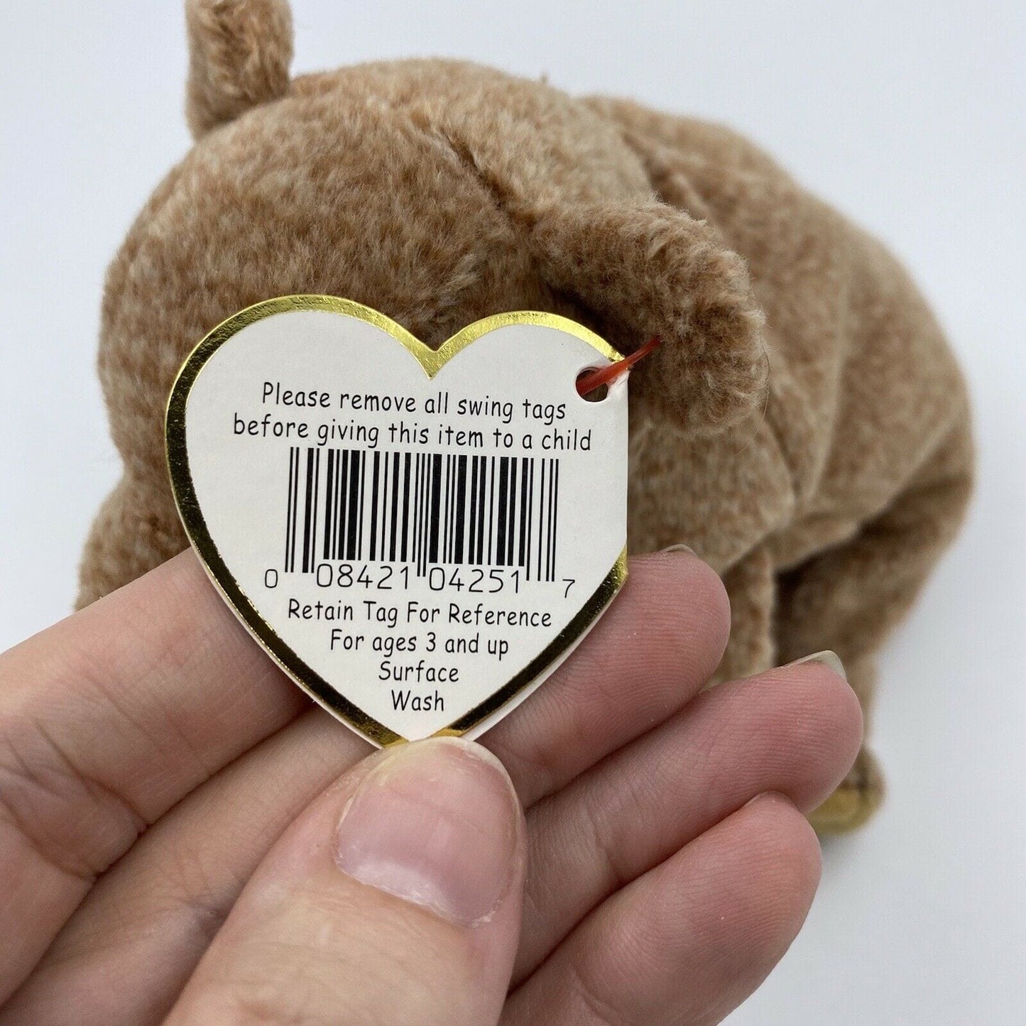 Ty Original Beanie Babies - “Pecan” The Bear - 1999 MINT Condition - Tag Errors