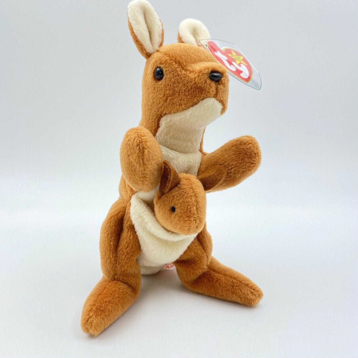 Ty Original Beanie Babies “Pouch” The Kangaroo 1996 MINT Condition - Tag Errors
