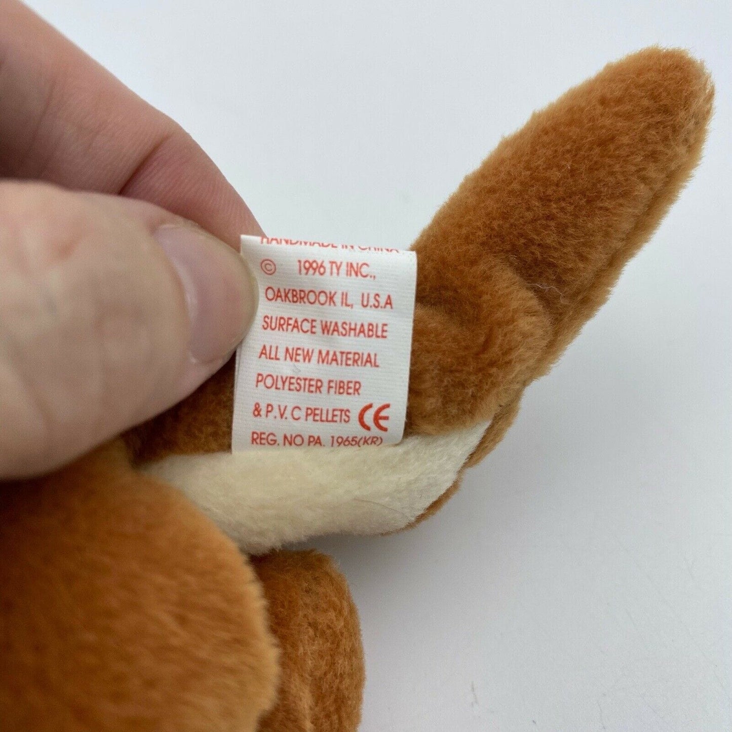 Ty Original Beanie Babies “Pouch” The Kangaroo 1996 MINT Condition - Tag Errors