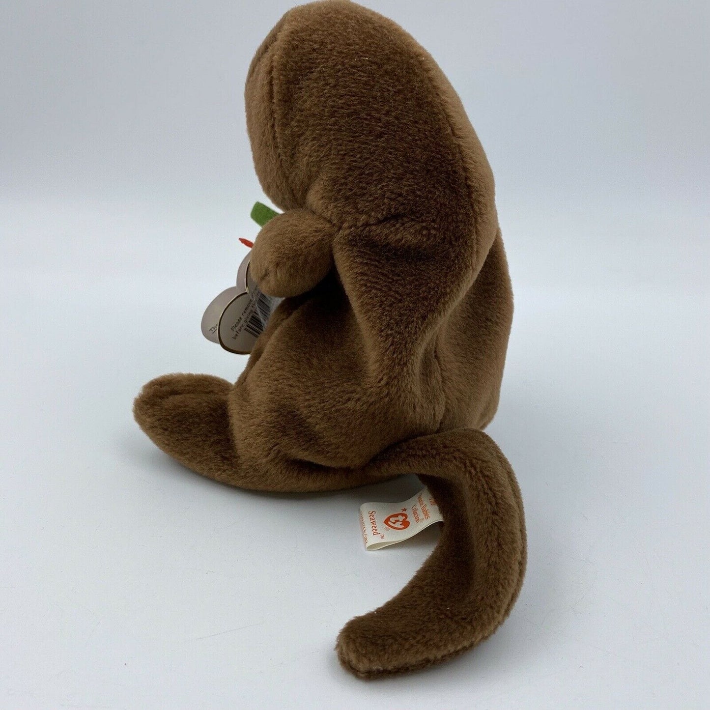 Ty Original Beanie Babies “Seaweed” The Otter 1995 EXCELLENT Condition Tag Error