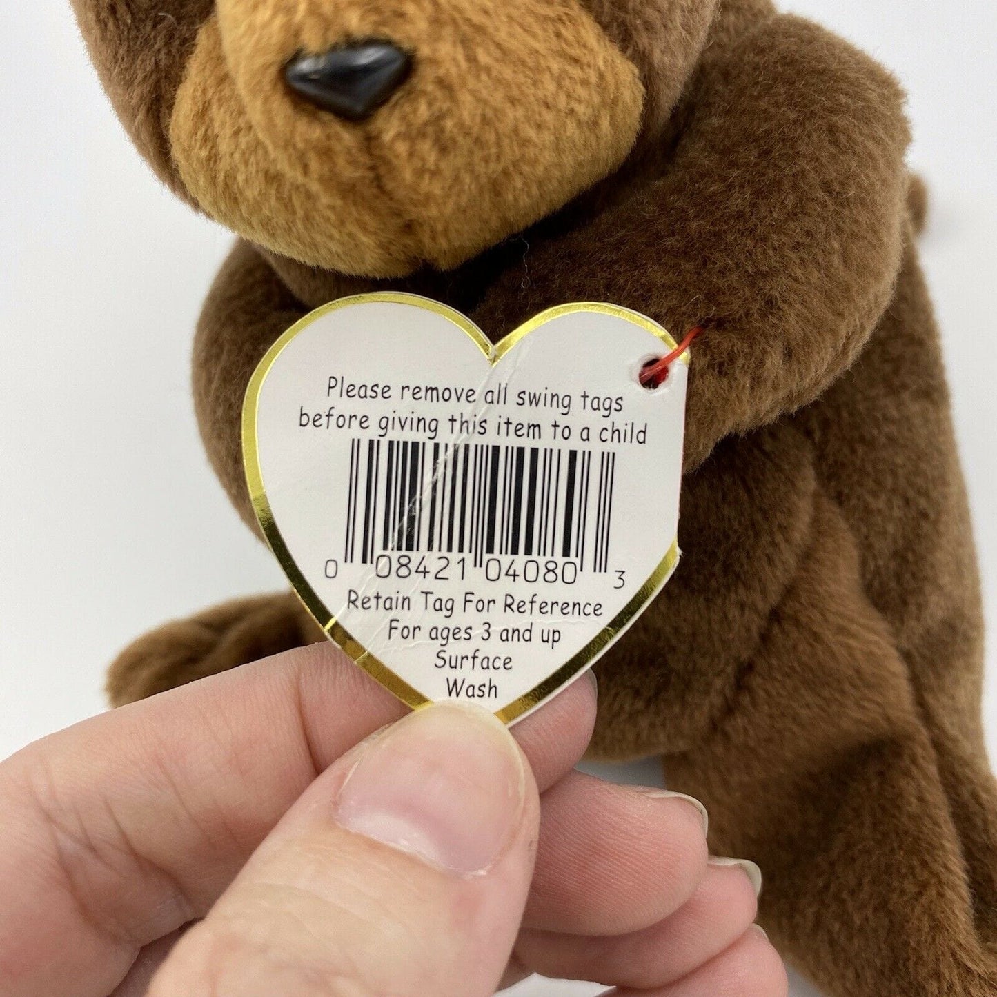 Ty Original Beanie Babies “Seaweed” The Otter 1995 EXCELLENT Condition Tag Error