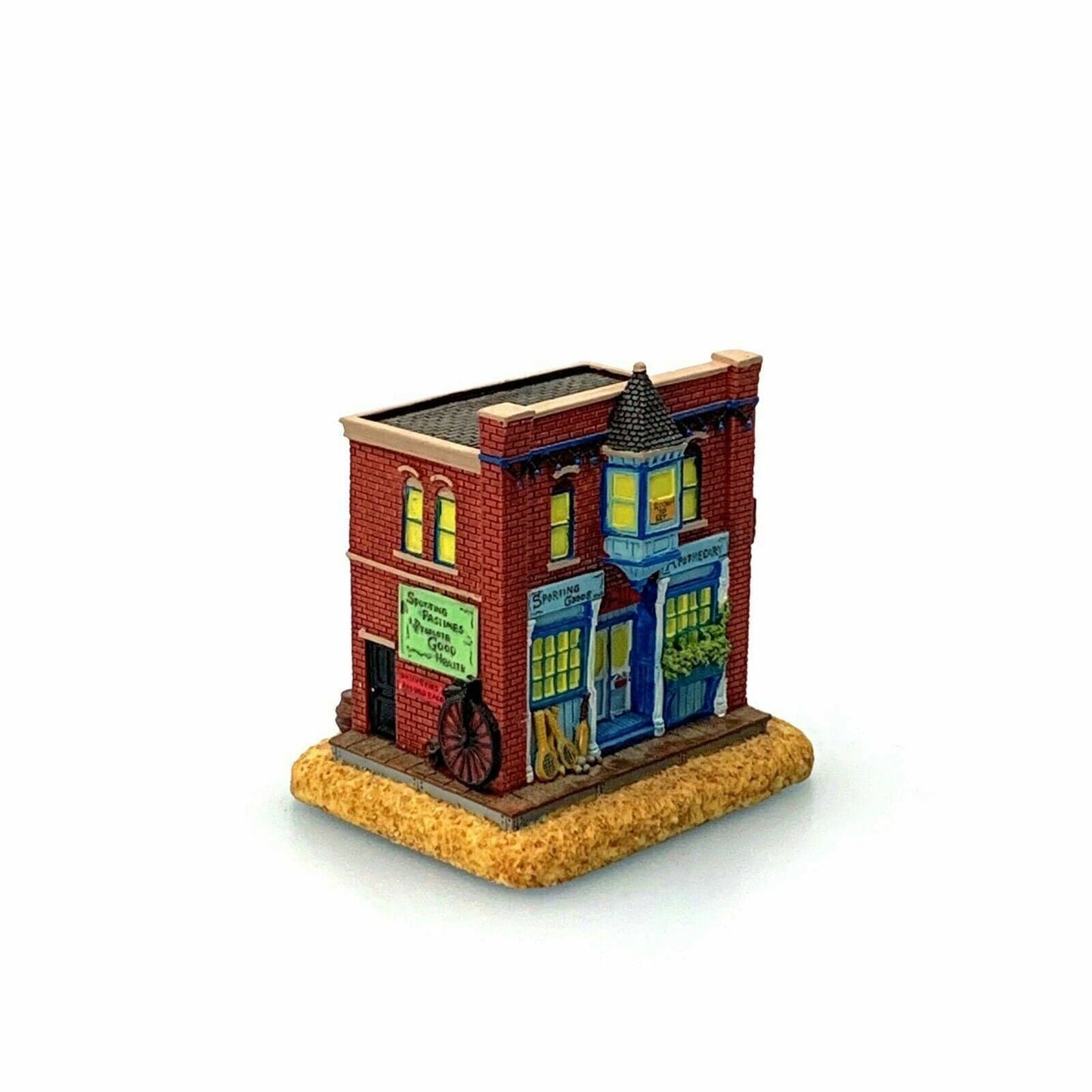 Liberty Falls Americana Collection AH207 “Sports & Apothecary Shops” 2000