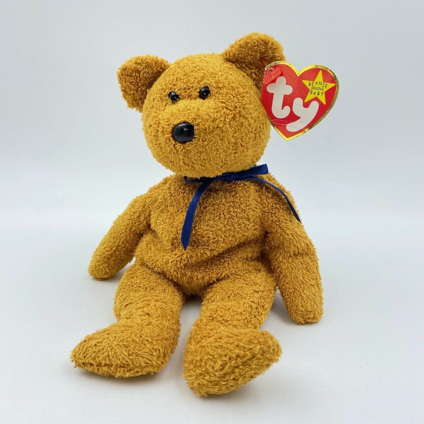 Ty Original Beanie Babies “Fuzz” The Bear 1999 EXCELLENT Condition - Tag Errors