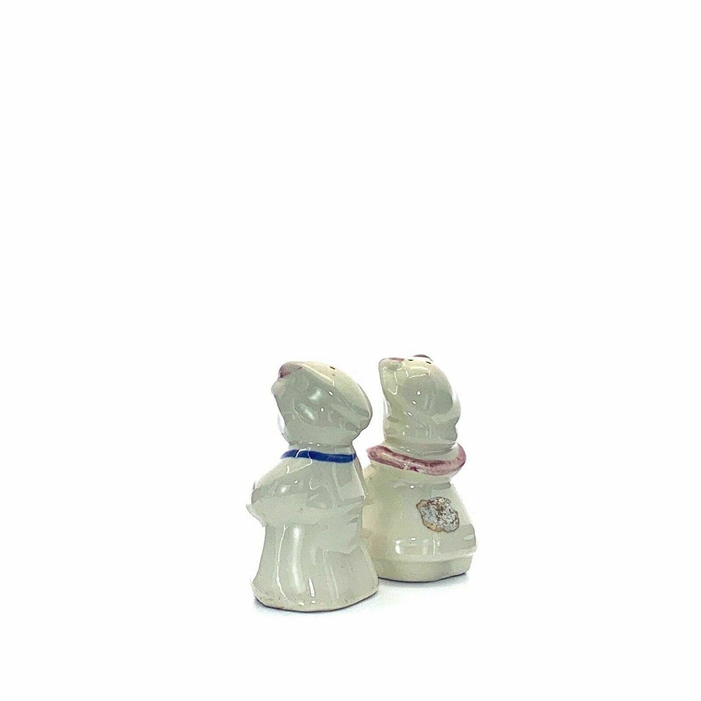 Vintage Ceramic Dutch Boy & Girl Salt & Pepper Shakers Set