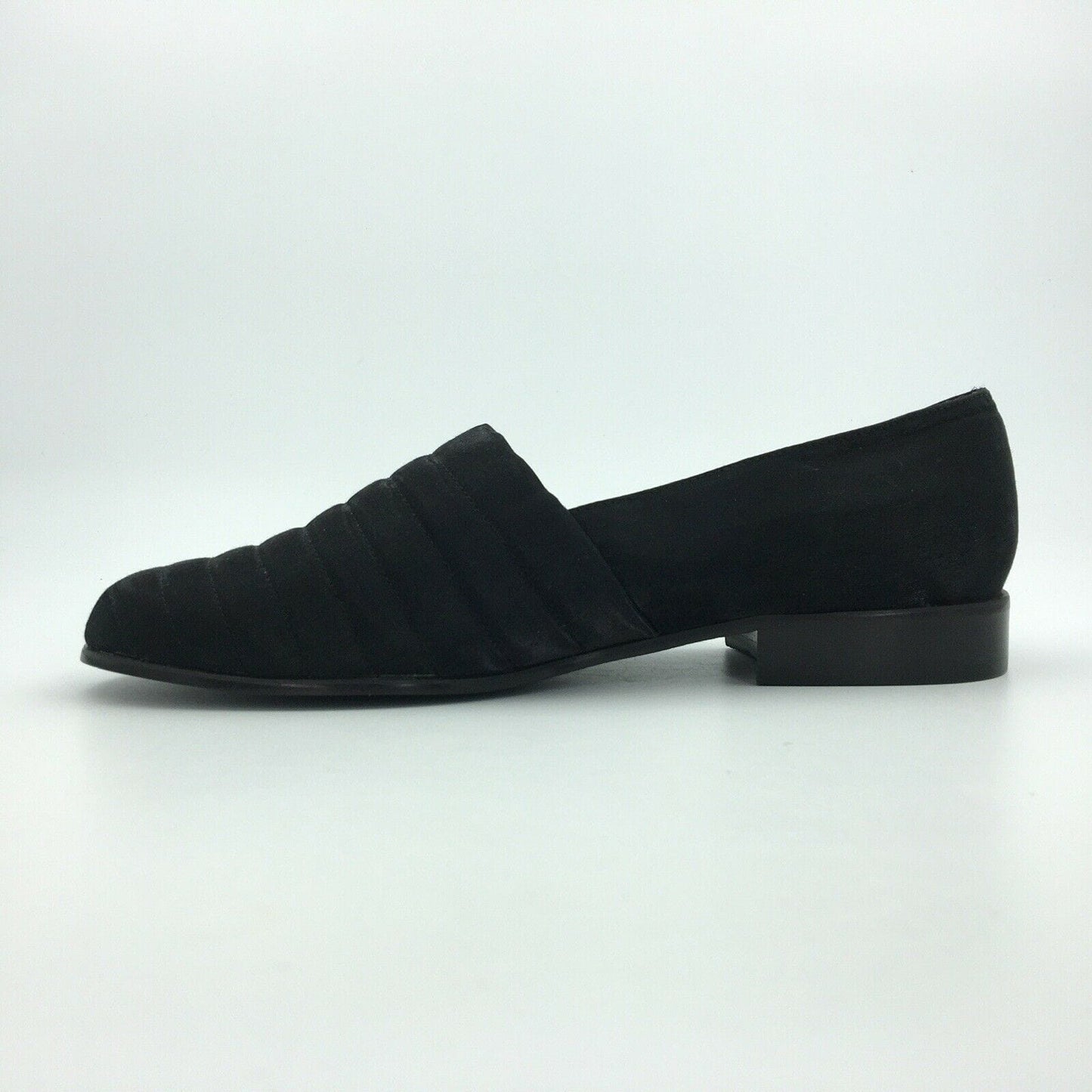 Newport News | Womens Easy Style Satin Slip-On Flats | Size 8.5M | Black | New