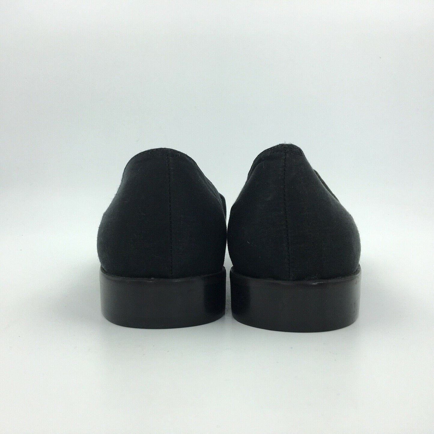 Newport News | Womens Easy Style Satin Slip-On Flats | Size 8.5M | Black | New