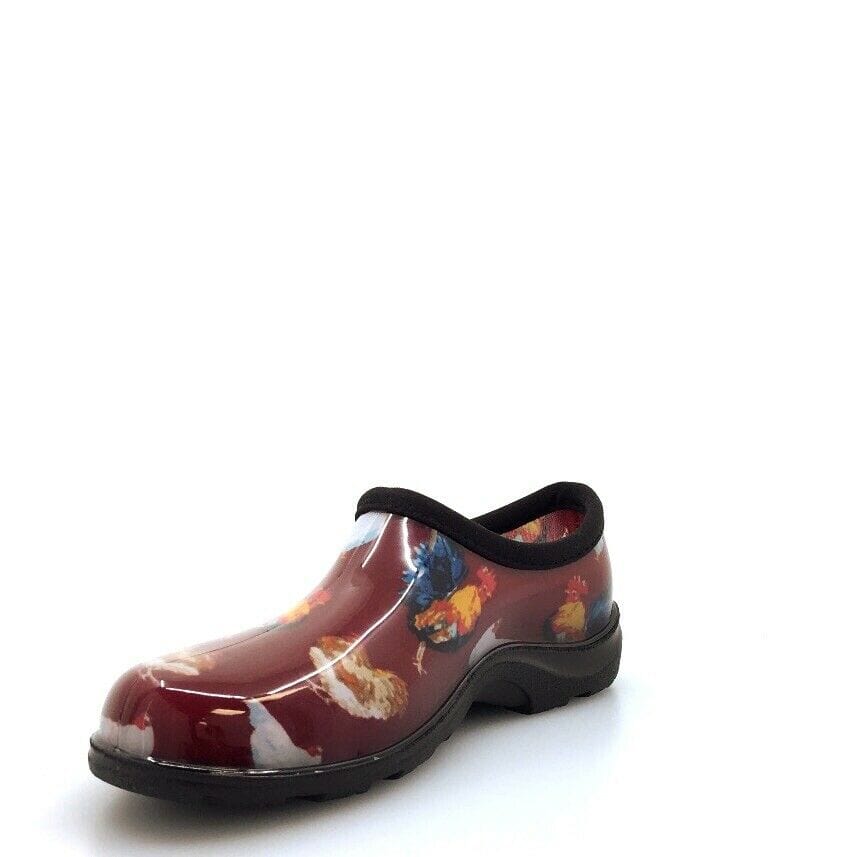 Sloggers Womens Size 6 Garden Shoes Classic Chicken Barn Red EXCLUSIVE